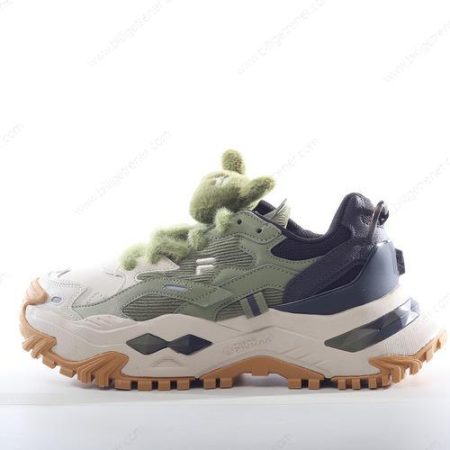 Billige Sko FILA Fusion Bianco Platform Sneakers ‘Beige Grønn’ FF750SH20A96C4GS