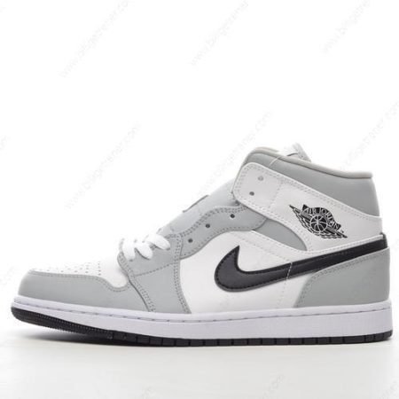 Billige Sko Nike Air Jordan 1 Mid ‘Hvit Grå’ BQ6472-015