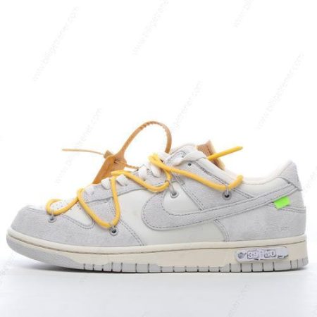 Billige Sko Nike Dunk Low x Off-White ‘Grå Hvit’ DJ0950-109