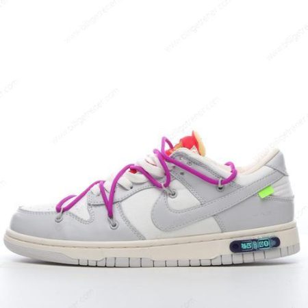 Billige Sko Nike Dunk Low x Off-White ‘Grå Hvit’ DM1602-101